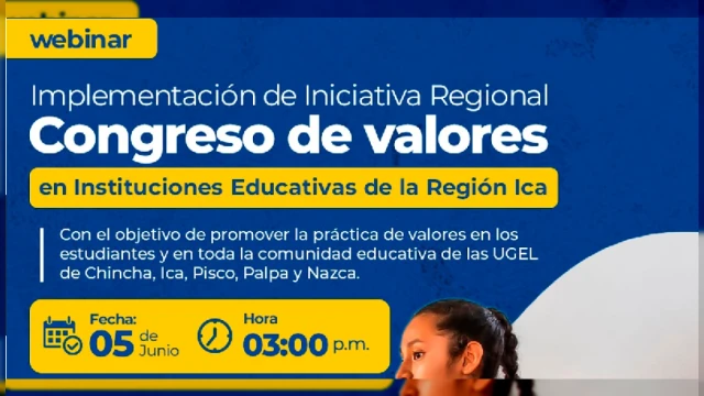  Reunión online - "Congreso de Valores" Dirección Regional de Educación Ica