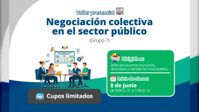  Taller presencial gratis - "Negociación colectiva en el sector público" SERVIR
