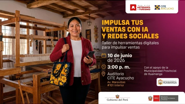 Taller presencial - "Impulsa tus ventas con la y redes sociales" CITE Ayacucho