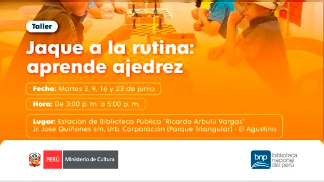  Taller presencial - "Jaque a la rutina: aprende ajedrez" BNP