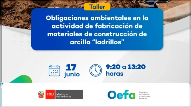 Taller presencial - Obligaciones ambientales para la fabricación de materiales de construcción de arcilla (ladrillos)