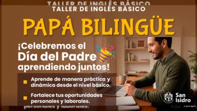  Taller online - "Papá Bilingüe" Municipalidad Distrital de San Isidro