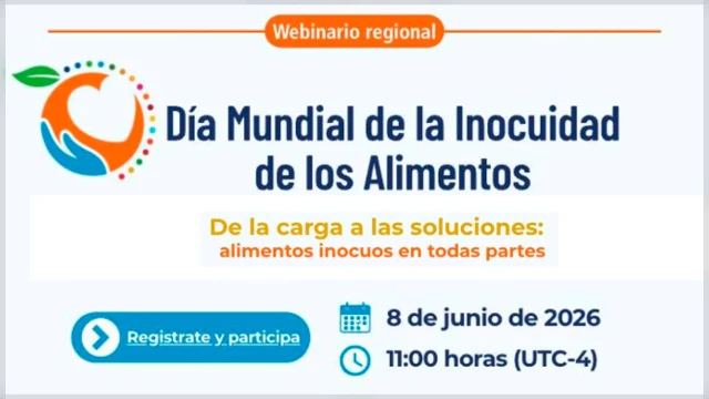  Webinar online - "De la carga a las soluciones: aliemntos inocuos en todas partes" Rediagro Ica