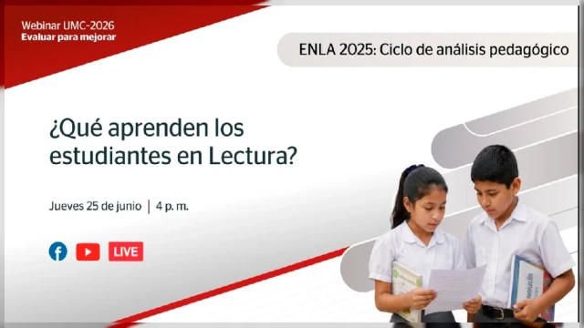  Webinar online - "¿Qué aprenden los estudiantes en Lectura?" Ministerio de Educación (MINEDU)