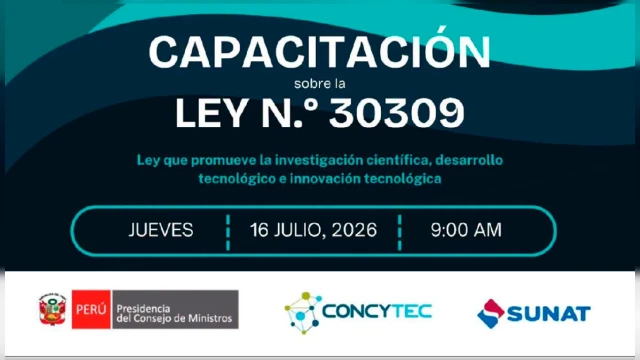 Capacitación presencial sobre la- "Ley N° 30309" Concytec