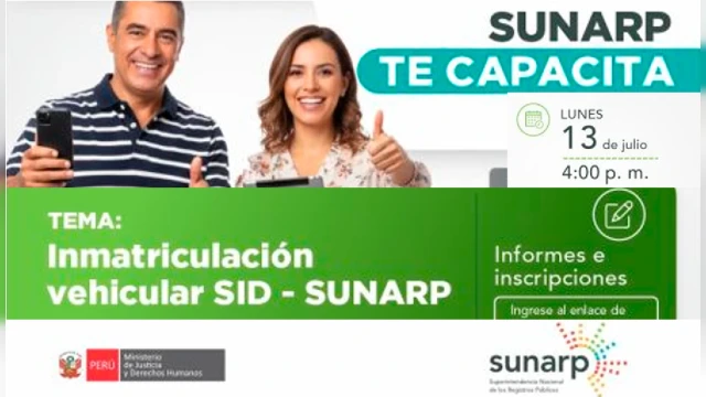 Capacitación virtual - "Inmatriculación vehicular SID - Sunarp" Sunarp