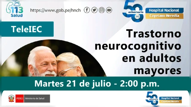 Capacitacion online - "Trastorno neurocognitivo en adultos mayores" MINSA