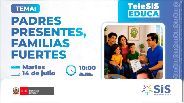 Conferencia online gratis - "Padres presentes, familias presentes" Seguro Integral de Salud