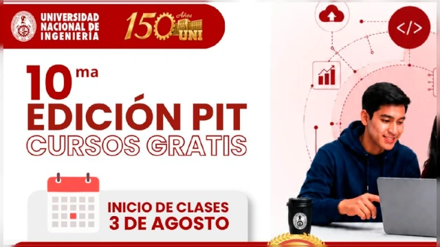 Cursos online gratis de la UNI para estudiantes y egresados de universidades e institutos de todo el país