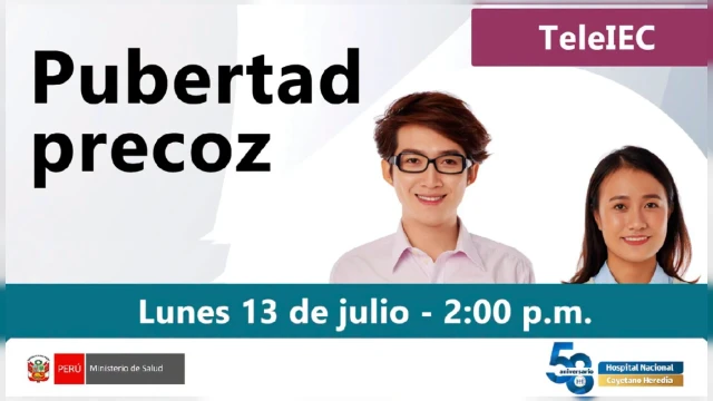 Evento online - "Pubertad precoz" Hospital Nacional Cayetano Heredia