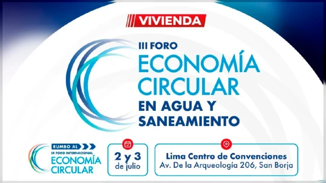  Foro presencial - "Economía Circular en Agua y Saneamiento" Ministerio de Vivienda