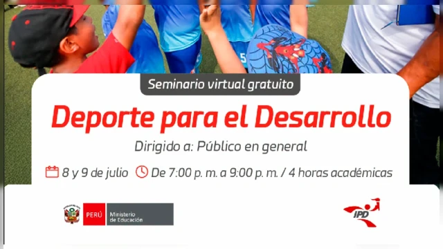 Seminario virtual gratis - "Deporte para el Desarrollo" IPD