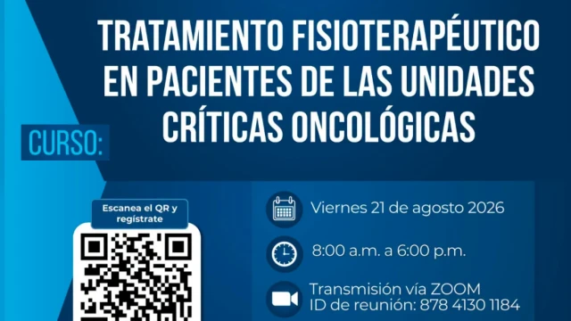 Curso virtual - "Tratamiento fisioterapéutico en pacientes de las unidades críticas oncológicas" 