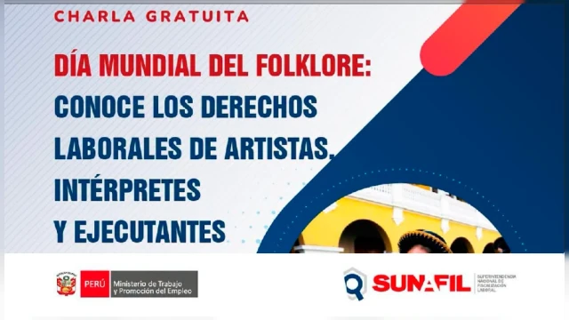 Charla online gratis - "Conoce los derechos laborales de artistas, intérpretes y ejecutantes" SUNAFIL