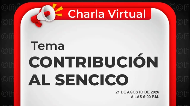 Charla online gratis "Contribución al Sencico" del SENCICO