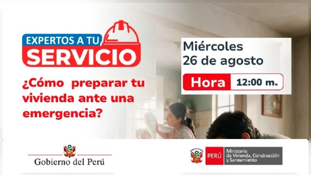 Charla online gratis - "Expertos A Tu Servicio" Ministerio de Vivienda