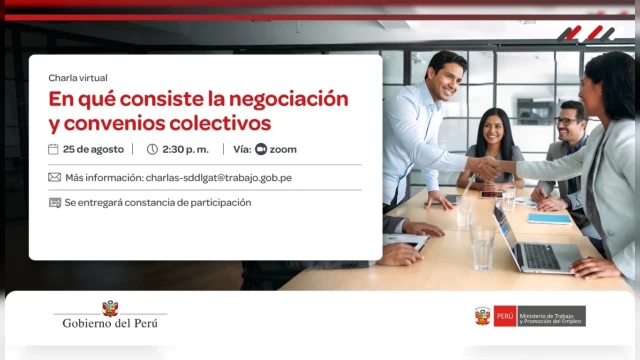 Charla virtual - "En qué consiste la negociación y convenios colectivos" 