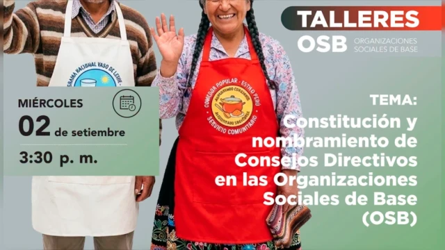 Taller presencial - "Conoce la constitución y nombramiento de los Consejos Directivos de las OSB" Sunarp