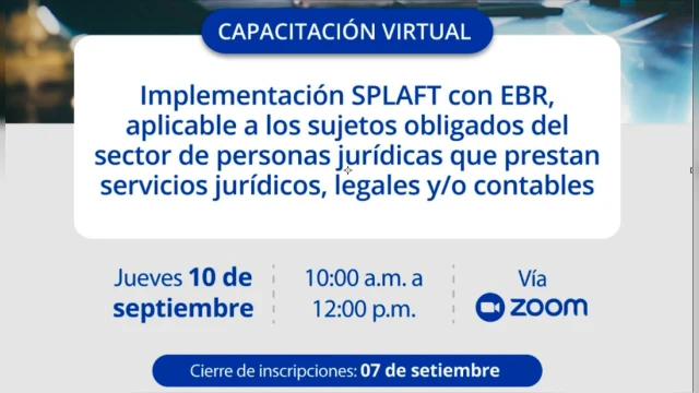 Capacitación virtual - "Implementación del SPLAFT con EBR SEP26-1" 