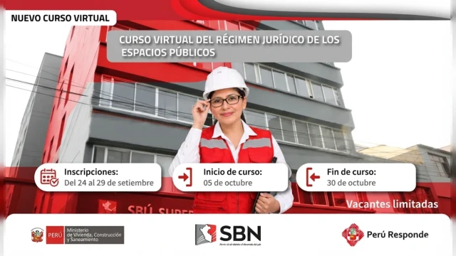 Curso virtual - "Régimen Jurídico de los Espacios Públicos" SBN-Superintendencia Nacional de Bienes Estatales
