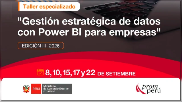 Taller online - "Gestión estratégica de datos con Power BI para empresas" PROMPERÚ