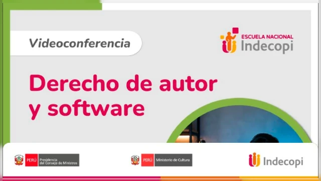 Videoconferencia online - "Derecho de autor y software" Indecopi