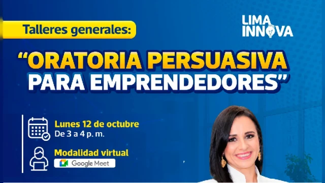 Taller virtual - "Oratoria persuasiva para emprendedores" Desarrollo Económico MML