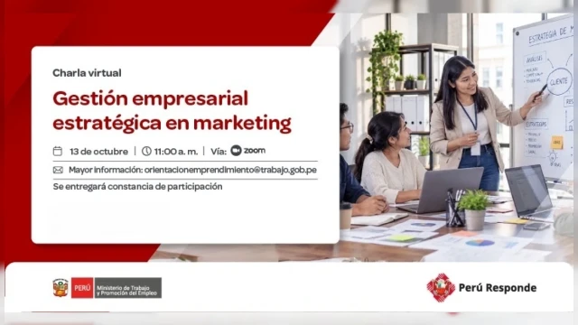 Charla virtual - "Gestión empresarial estratégica en marketing" MTPE