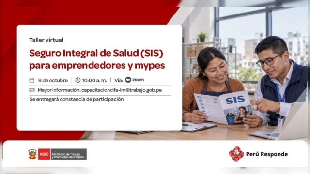 Charla virtual - "Seguro integral de salud para emprendedores y mypes" MTPE