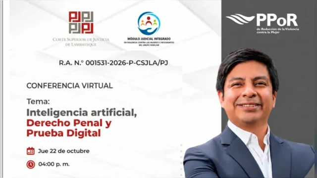 Conferencia virtual - "Inteligencia artificial, Derecho Penal y Prueba Digital" 