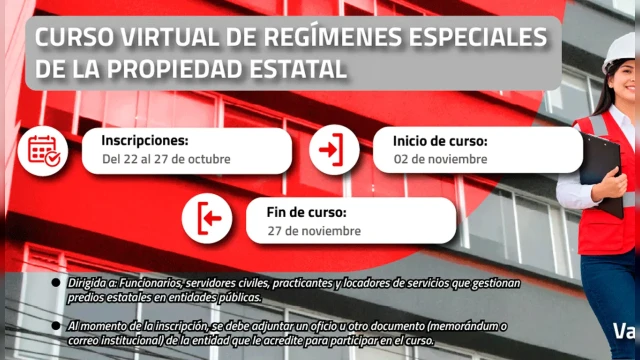 Curso online de "Regímenes especiales de la propiedad estatal" de la SBN