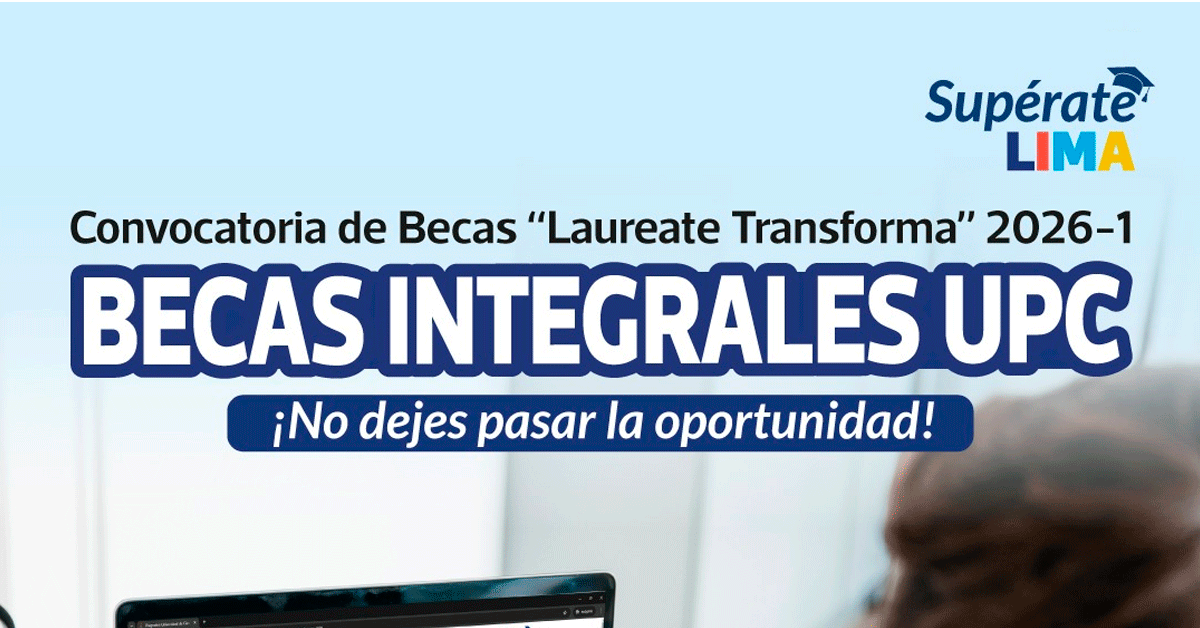  Beca Laureate Transforma 2026-1 UPC