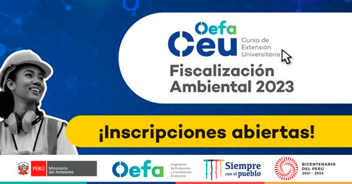 Becas CEU OEFA 2023 - Curso de Extension Universitaria