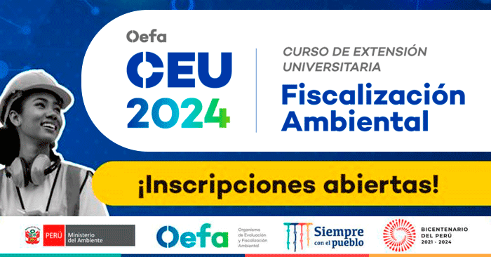  Becas CEU OEFA 2024 - Curso de Extension Universitaria