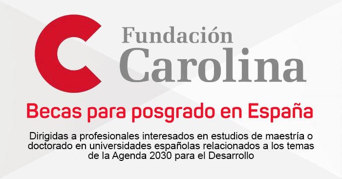 Becas Fundación Carolina - Convocatoria 2023 - 2024