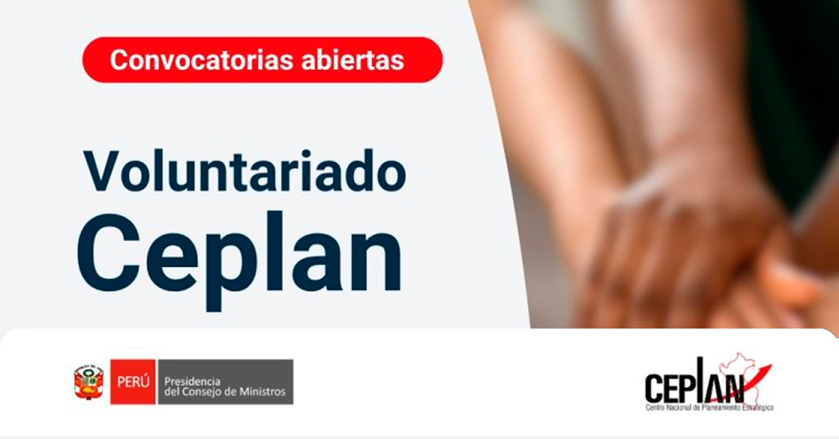  Programa Agentes por el Futuro Voluntariado 2026 del Ceplan