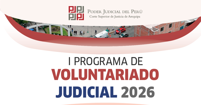  Programa de Voluntariado de la Corte Superior de Justicia de Arequipa
