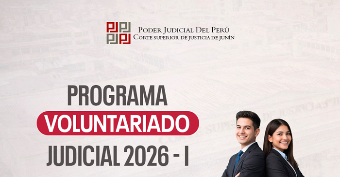  Programa de Voluntariado de la Corte Superior de Justicia de Junín