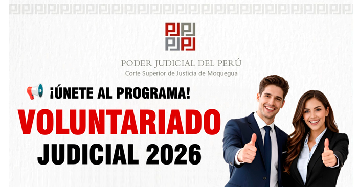 Programa de Voluntariado de la Corte Superior de Justicia de Moquegua