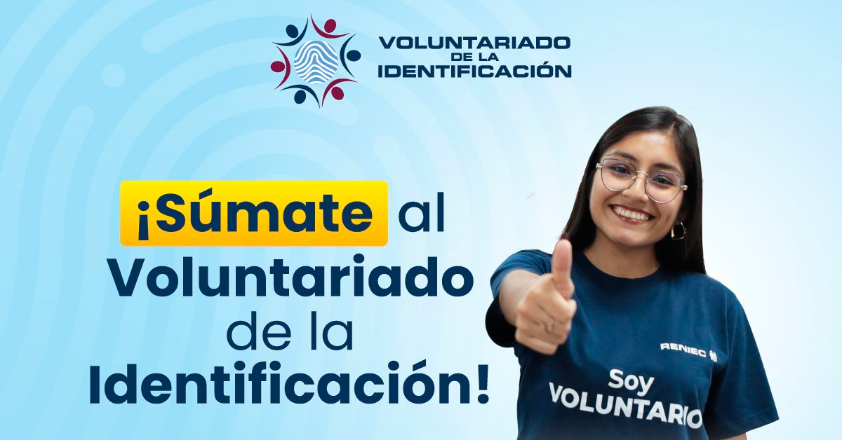  Programa de Voluntariado de la Identificación de RENIEC - Convocatoria 2026