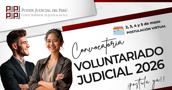 Programa de Voluntariado de la Corte Superior de Justicia de Ica