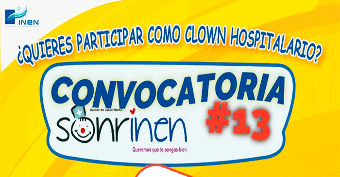 Programa de voluntariado Sonrinen - Convocatoria #13 INEN