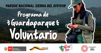 Programa Guardaparques Voluntarios del Parque nacional Sierra del Divisor - 2024