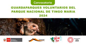 Programa Guardaparques Voluntarios del Parque Nacional de Tingo Maria 2024