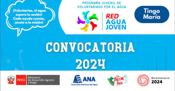 Programa de Voluntariado Red Agua Joven Tingo María - Convocatoria ANA