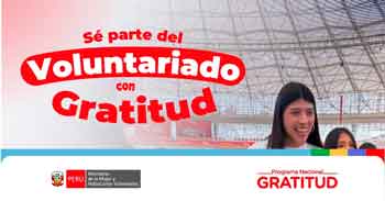  Programa de voluntariado con Gratitud del MIMP