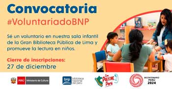 Voluntariado BNP: Servicio de lectura para niños y sus familias