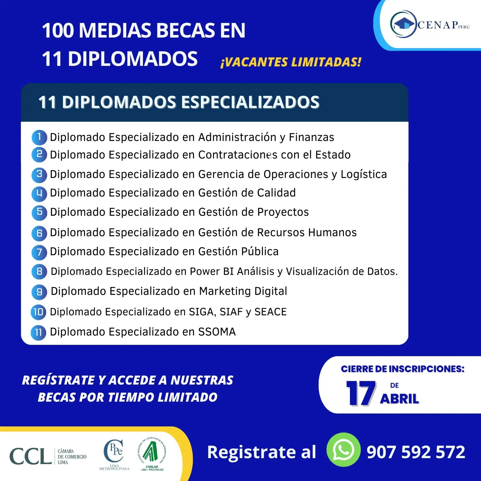 MEDIAS BECAS - CENAP