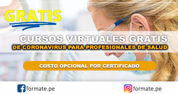 Cursos gratis de Coronavirus para profesionales de salud (Modalidad Online)