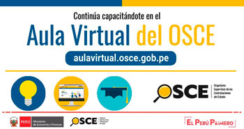 OSCE brinda Cursos, Talleres, Webinars y Conferencias Virtuales Gratuitas